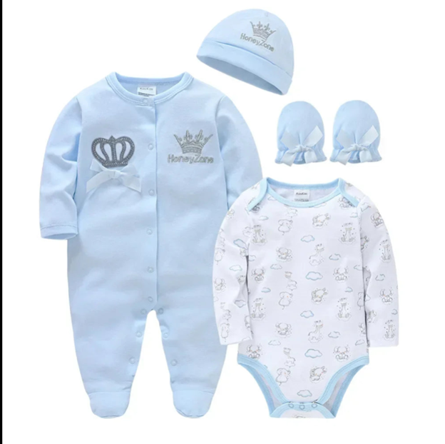 SoftTouch™ Cotton Onesie – 100% Natural Comfort for Newborns